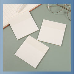 100 Sheets Transparent Sticky Notes Clear Notepad School Stationery