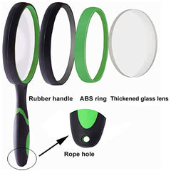 10X Magnifying Glass For Kids Seniors Handheld Reading Magnifier 50mm