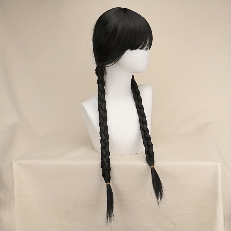 Cosplay Wigs Double Braid Synthetic Hair Replacement