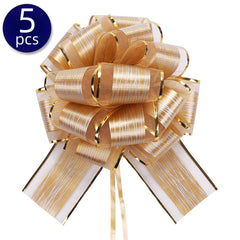 5pcs Large Leather Pattern Hand Pull Flower Ball High end Gift Packaging