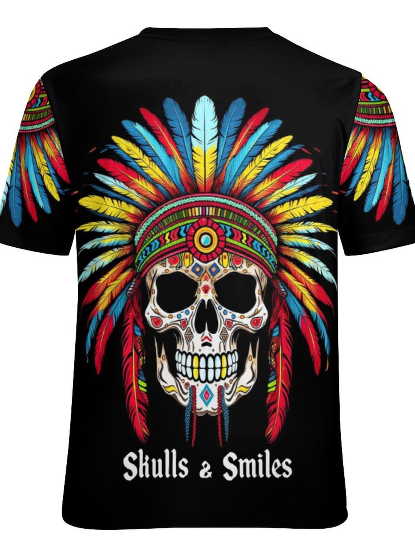 Men's 3D Totem Skull Graphic T-shirt - Outdoor Casual Tee