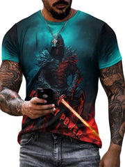 Men's 3D Knightly Power Graphic T shirt
