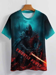 Men's 3D Knightly Power Graphic T shirt
