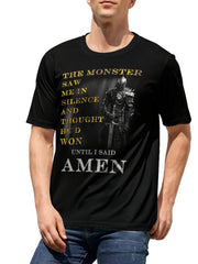Men's 3D Knight Graphic T-shirt for Outdoor Casual Wear