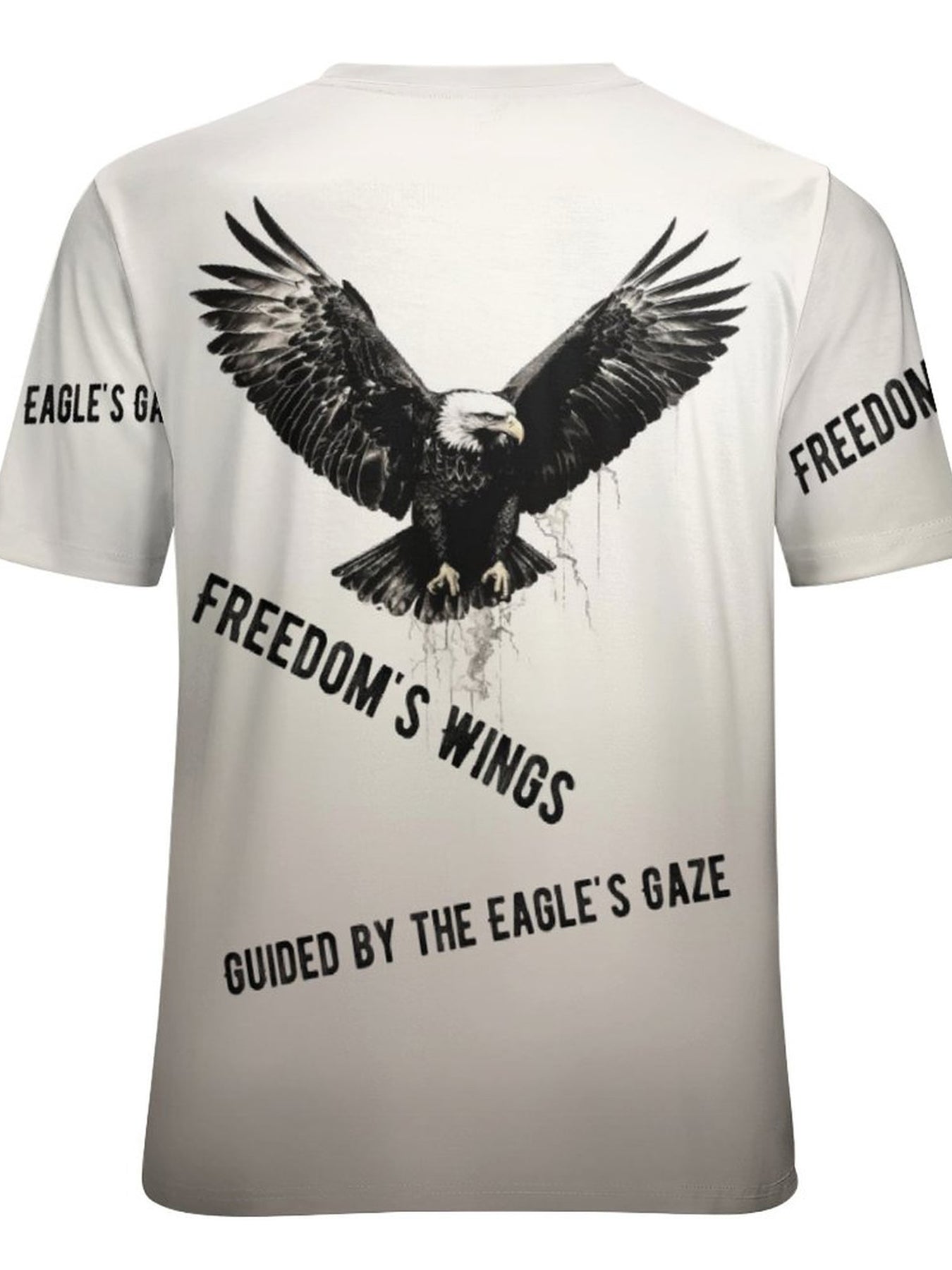 Men's 3D Eagle Graphic T shirt Casual Stretch Tee