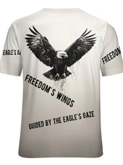 Men's 3D Eagle Graphic T shirt Casual Stretch Tee