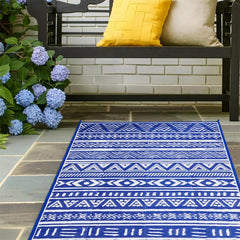 Waterproof Reversible RV Camping Rug for Patio Balcony Beach