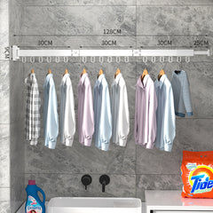 Space Aluminum Clothes Slinger Balcony Folding Wall Mounted