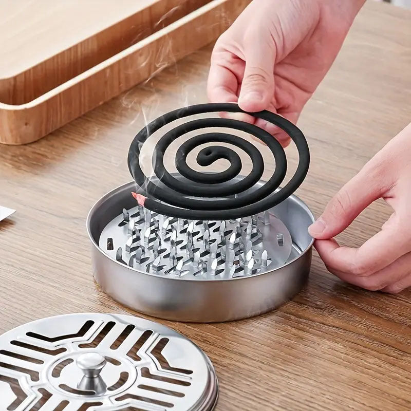 Portable Mosquito Coil Holder for Home and Camping