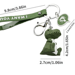 3pcs Geometric Animal Doll Keychain Pendant Bag Hanging Ornament