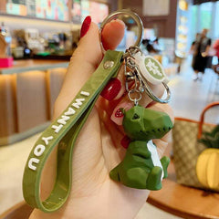 3pcs Geometric Animal Doll Keychain Pendant Bag Hanging Ornament