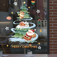Christmas Window Sticker Xmas Tree Snowflakes Decoration