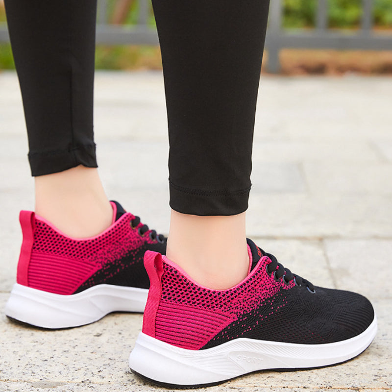 Women's Lace-up Breathable Running Shoes Lightweight Sneaker