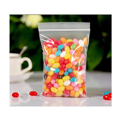 200pcs Clear Ziplock Storage Bag Transparent Plastic Zip Package