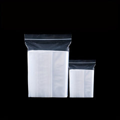 200pcs Clear Ziplock Storage Bag Transparent Plastic Zip Package
