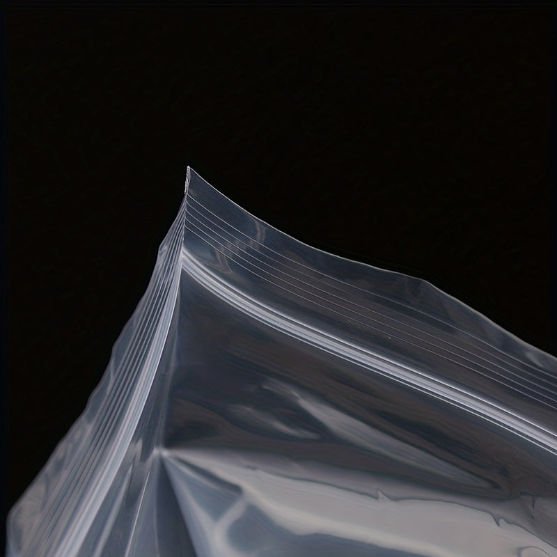 200pcs Clear Ziplock Storage Bag Transparent Plastic Zip Package