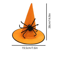 Halloween Witch Hat Makeup Costume Props Non Woven Spider Witch Hat