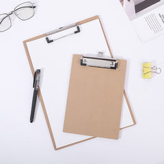 4pcs A4 Office Clipboards - Strong Paper Clips Holder