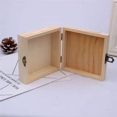 Vintage Wooden Jewelry Storage Box with Lock for Necklaces Earrings