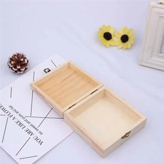Vintage Wooden Jewelry Storage Box with Lock for Necklaces Earrings