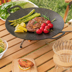Portable Camping Grill Plate for Barbecue and Picnic
