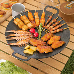 Portable Camping Grill Plate for Barbecue and Picnic