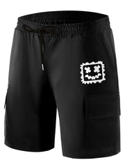 Men's Printed Cargo Shorts for Summer Outdoor Activities