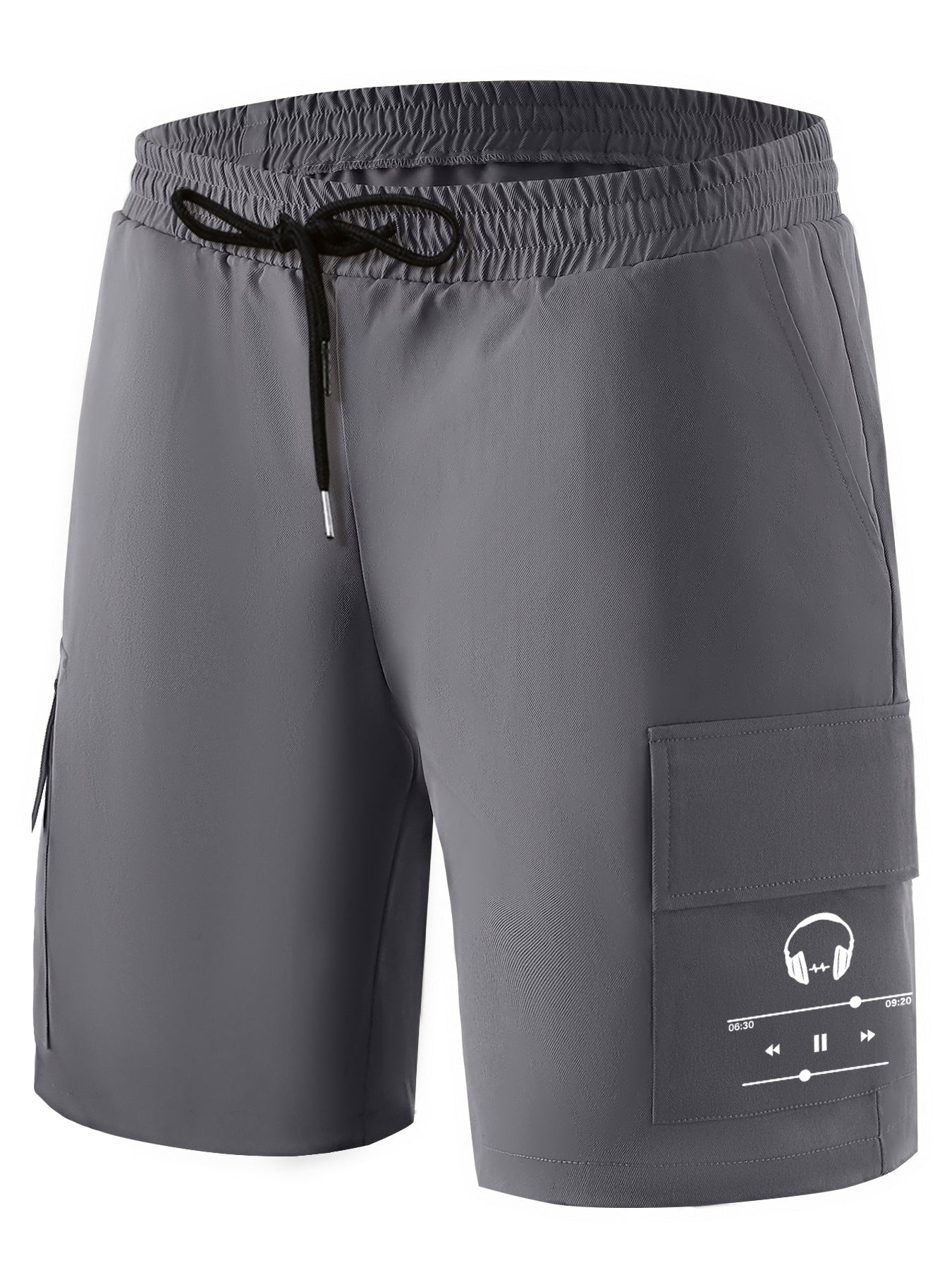 Men's Printed Cargo Shorts for Summer Outdoor Activities