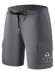 Men's Printed Cargo Shorts for Summer Outdoor Activities