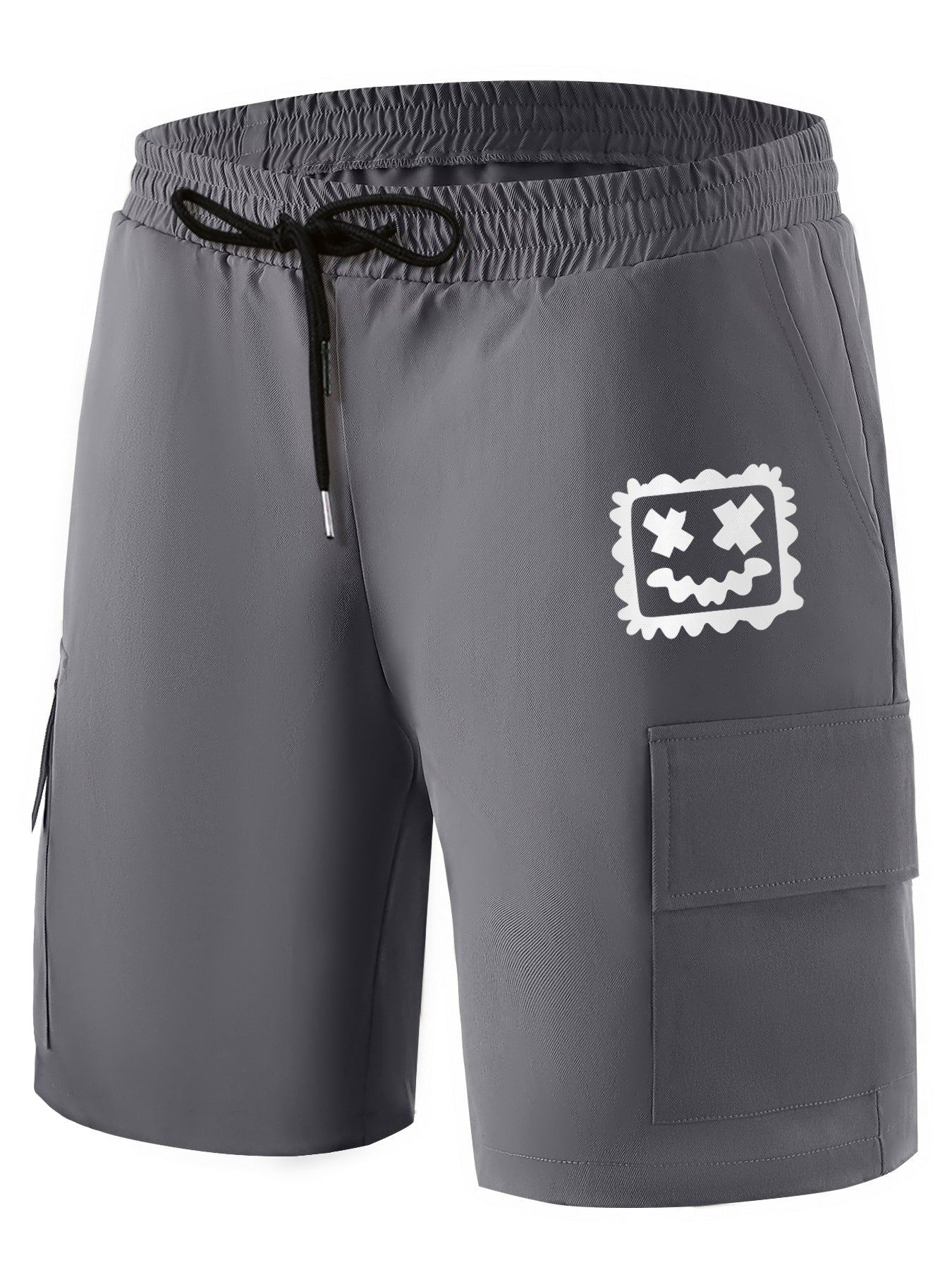 Men's Printed Cargo Shorts for Summer Outdoor Activities