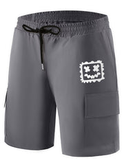 Men's Printed Cargo Shorts for Summer Outdoor Activities