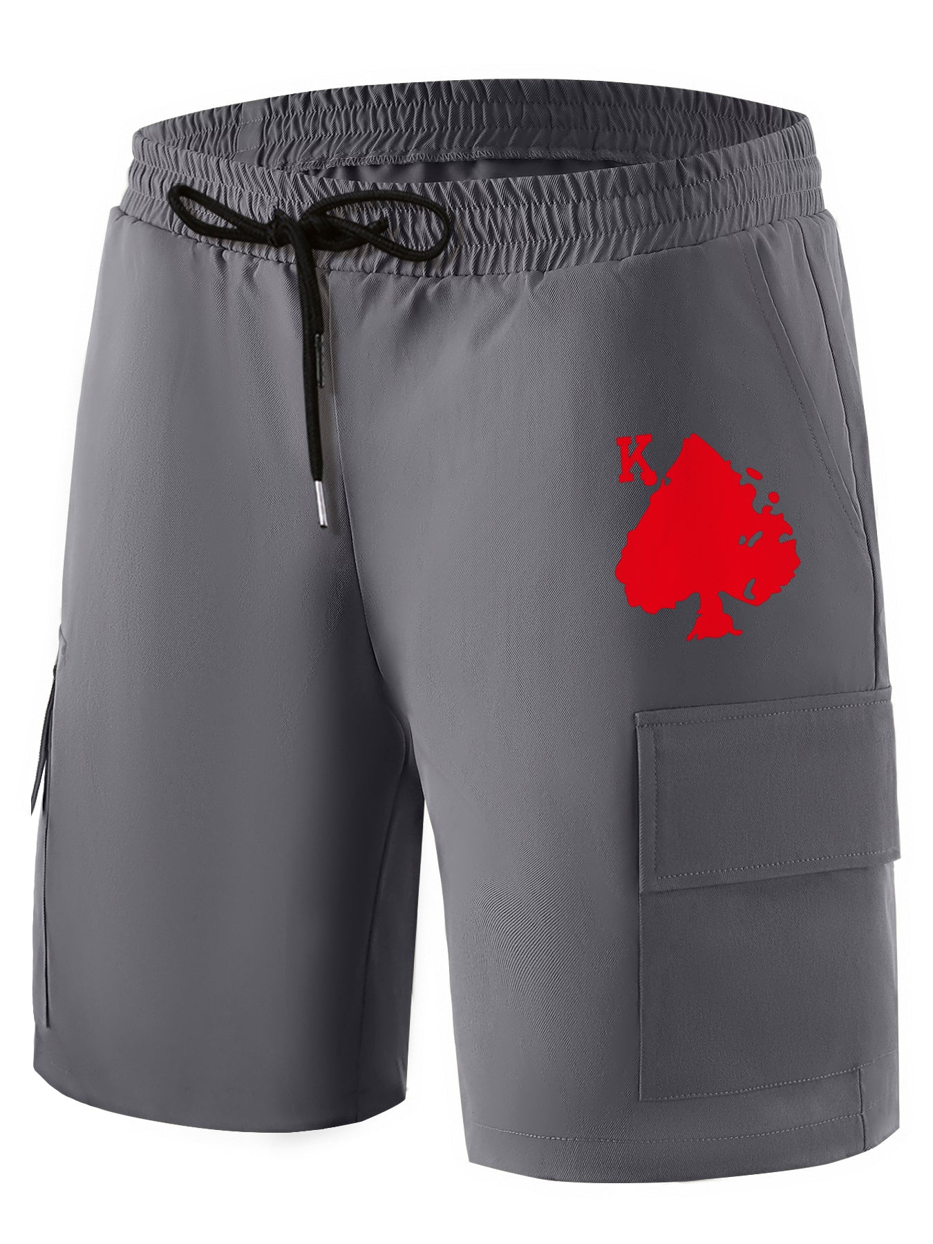 Men's Printed Cargo Shorts for Summer Outdoor Activities