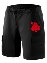 Men's Printed Cargo Shorts for Summer Outdoor Activities