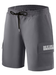 Men's Printed Cargo Shorts for Summer Activities