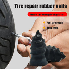 10pc Tubeless Tire Repair Kit for Car/Motorcycle Includes Tools for Easy Fixes
