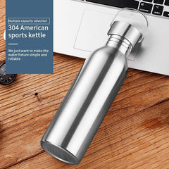 Stainless Steel Sports Water Bottle with Straw for Cycling Hiking