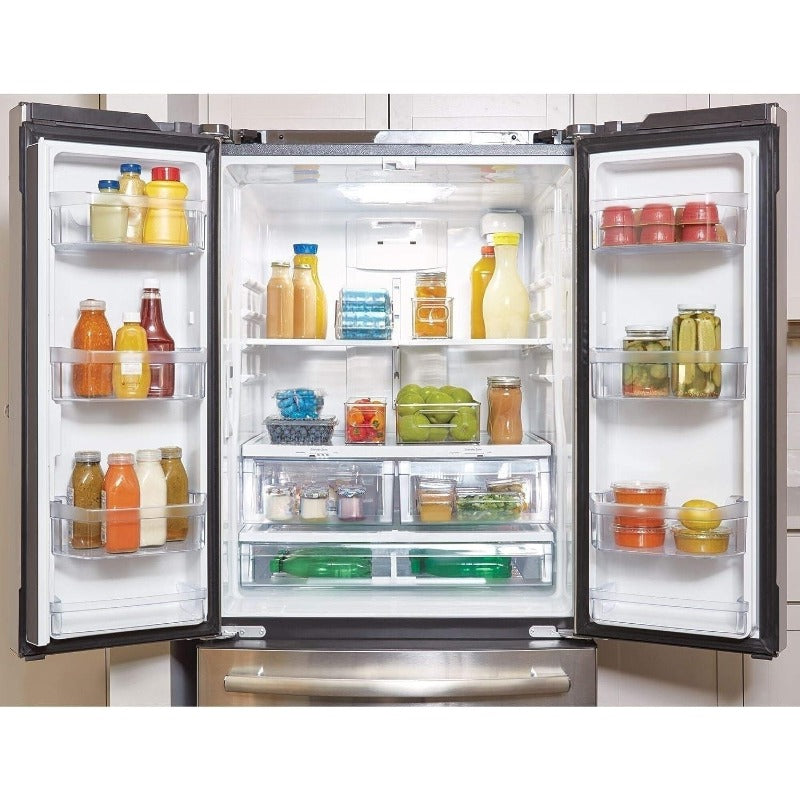 Plastic Water Bottle & Beverage Rack for Refrigerator Storage