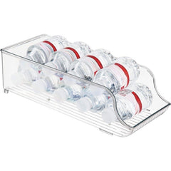 Plastic Water Bottle & Beverage Rack for Refrigerator Storage