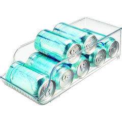 Plastic Water Bottle & Beverage Rack for Refrigerator Storage