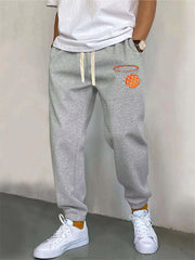 Men's Basketball Print Sweatpants Casual Joggers