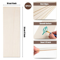 30 Oak Wooden Chips DIY Building Model Material Painting Wooden Board