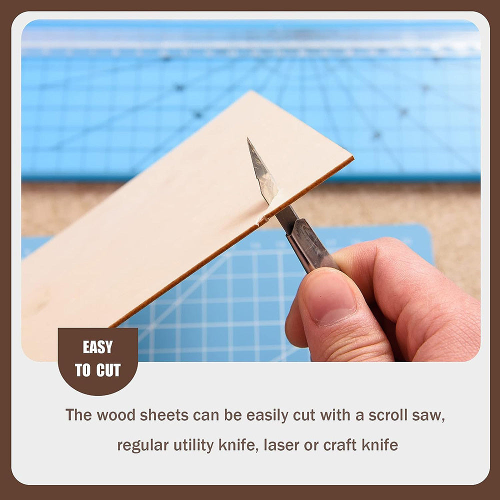 30 Oak Wooden Chips DIY Building Model Material Painting Wooden Board