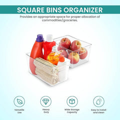 Pantry Storage Bin Handle Kitchen Refrigerator Freezer Food Storage Bins