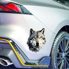 3pcs Wolf Head Stickers For Car Waterproof Sunscreen Laptop Skateboard Sticker