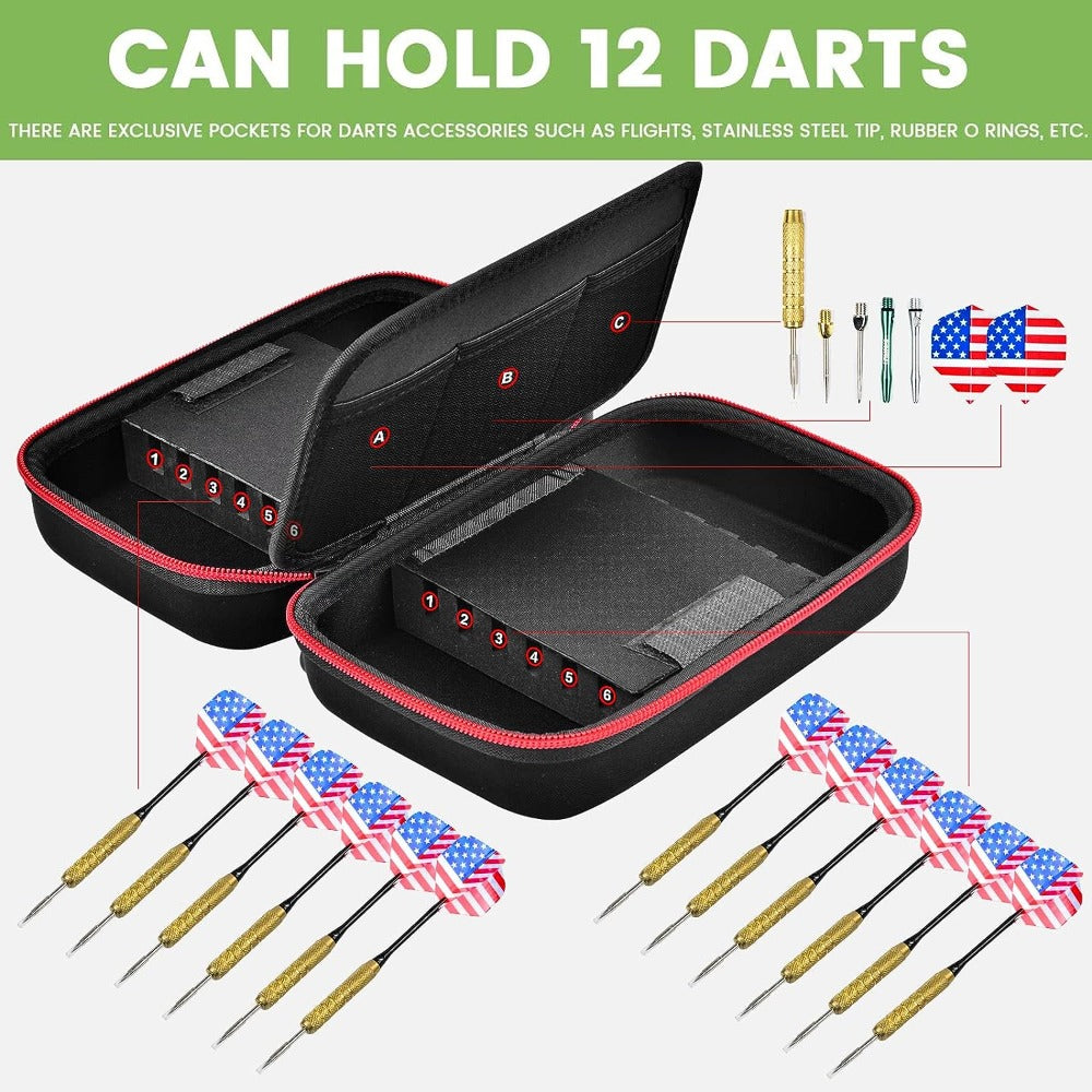 Dart Case Holds 6 12 Steel Tip And Soft Tip Darts Dart Holder