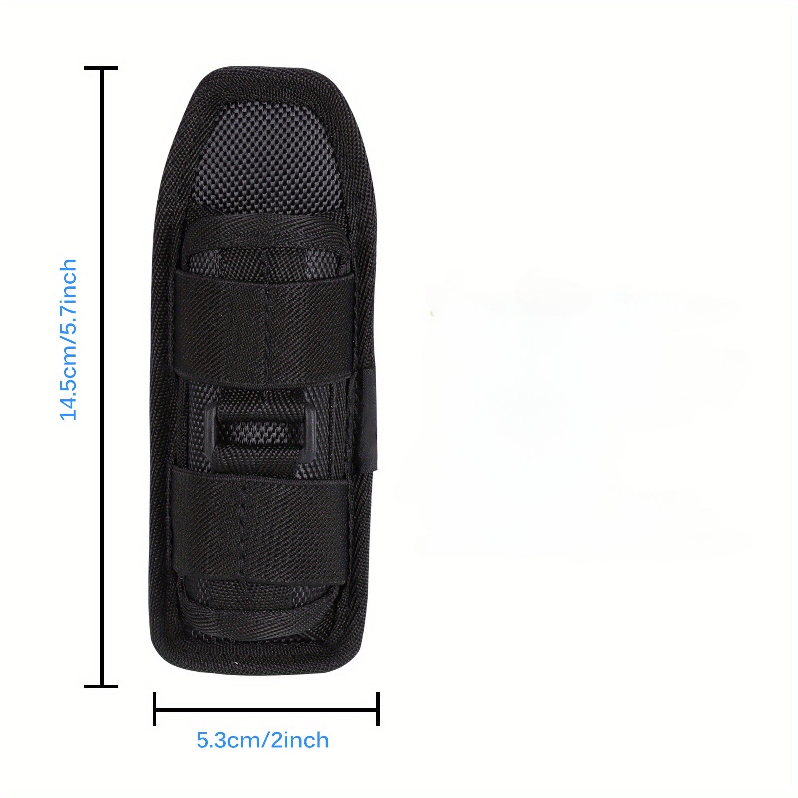 Outdoor Tactical Nylon Flashlight Bag 360 Degree Swivel Wear Resistant