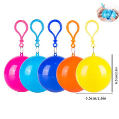 5pcs Portable Raincoat Balls for Traveling Camping