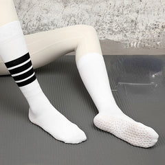 Striped Yoga Socks Non slip Summer Sporty Calf Socks