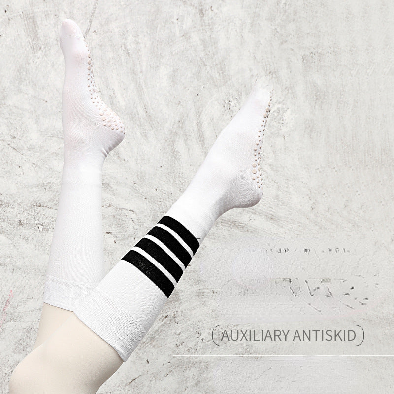Striped Yoga Socks Non slip Summer Sporty Calf Socks