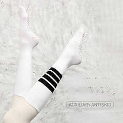 Striped Yoga Socks Non slip Summer Sporty Calf Socks